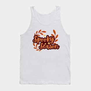 Spooky season, Autumn, red leaves Tank Top